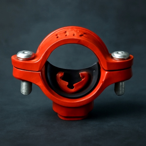 Хомут малый под резьбу грувлок ковкий чугун ДУ 32х20 (ДН 42х27) 11/4x3/4