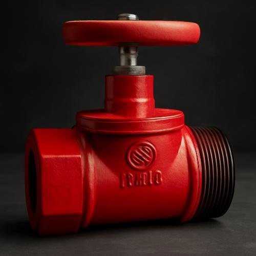 Клапан пожарный КПЧП 65-1 прямоточный чугунный