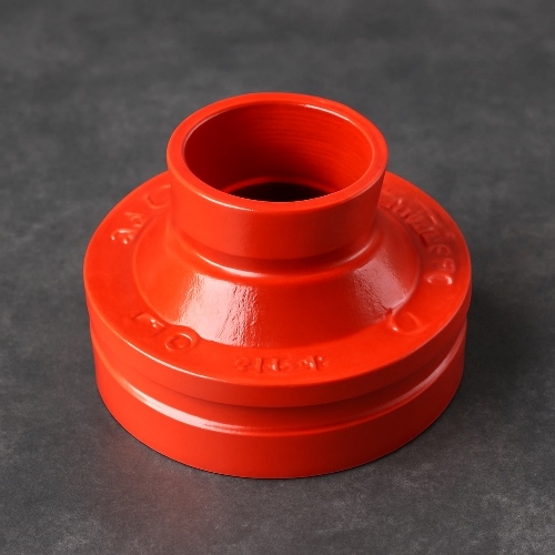 Переход концентрический под муфту грувлок ковкий чугун ДУ 300x100 (ДН 324x114) 12x4