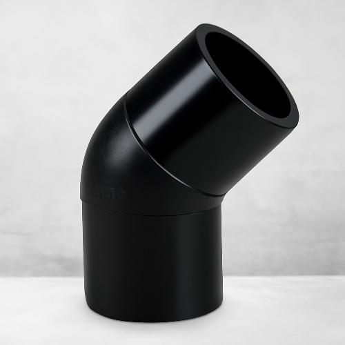 Отвод полиэтиленовый 45°-200х11,9 PE 100 RC ГОСТ 22689-2014